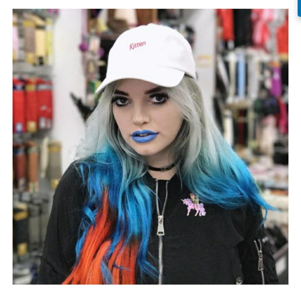 Kitten dad cap